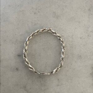 925 Elegant Silver Rope Bracelet